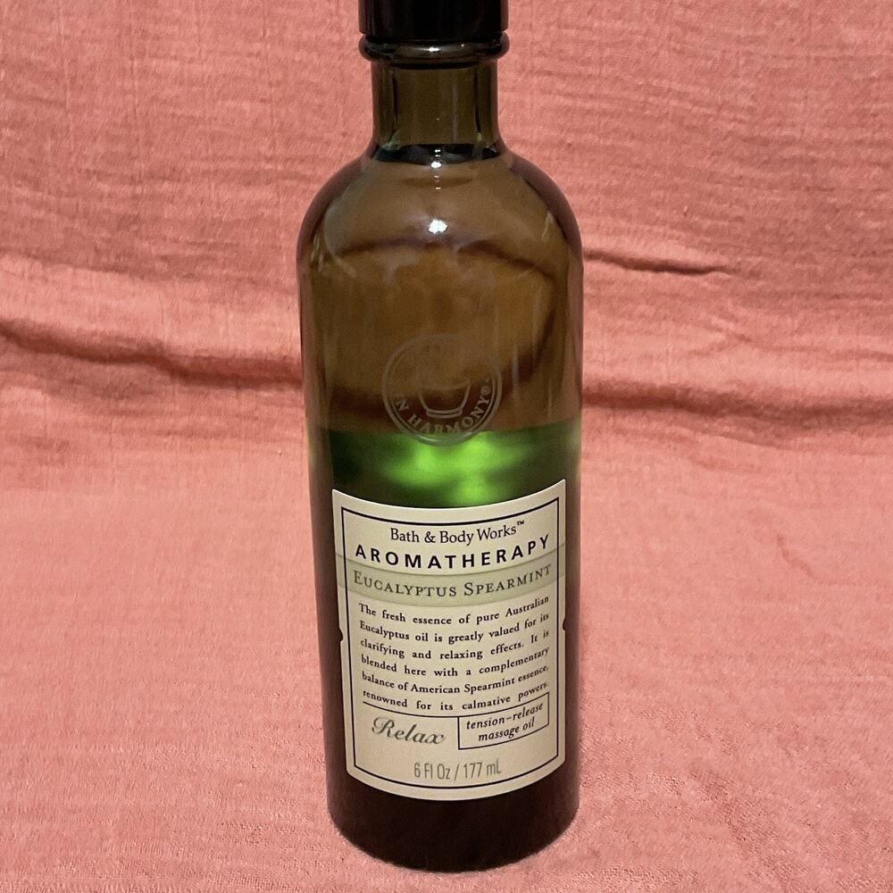 Bath & Body Works Relax Tension Release Massage Oil Eucalyptus Spearmint